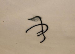 Ceramic plate ERNESTO CONTI Late 19th century "  MYTHOLOGICAL SCENE ''