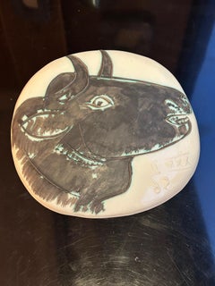 Ceramic Plate Madoura Picasso, limited edition "d'après Picasso", stamped