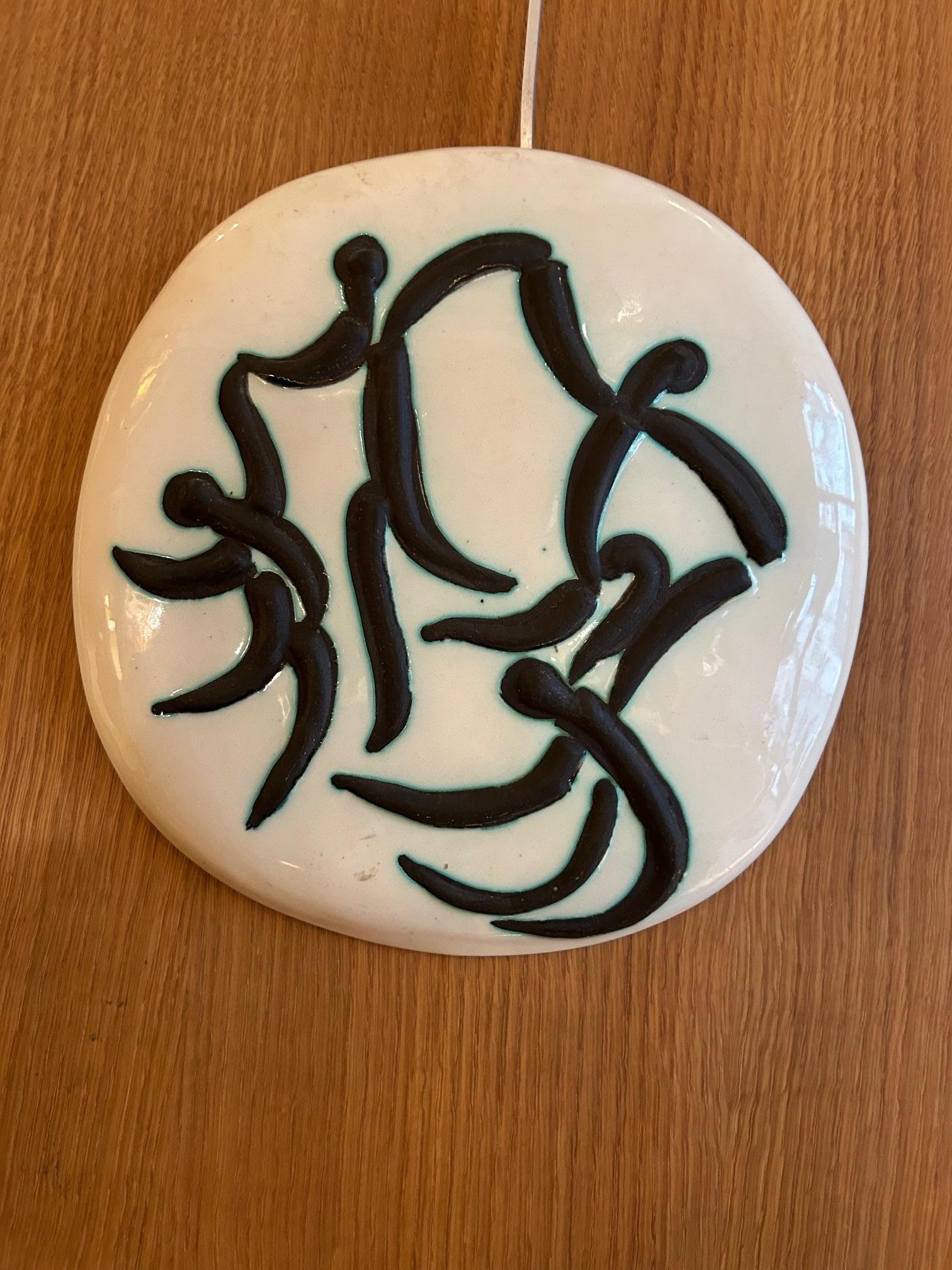Keramikteller Madoura Picasso, limitierte Auflage 