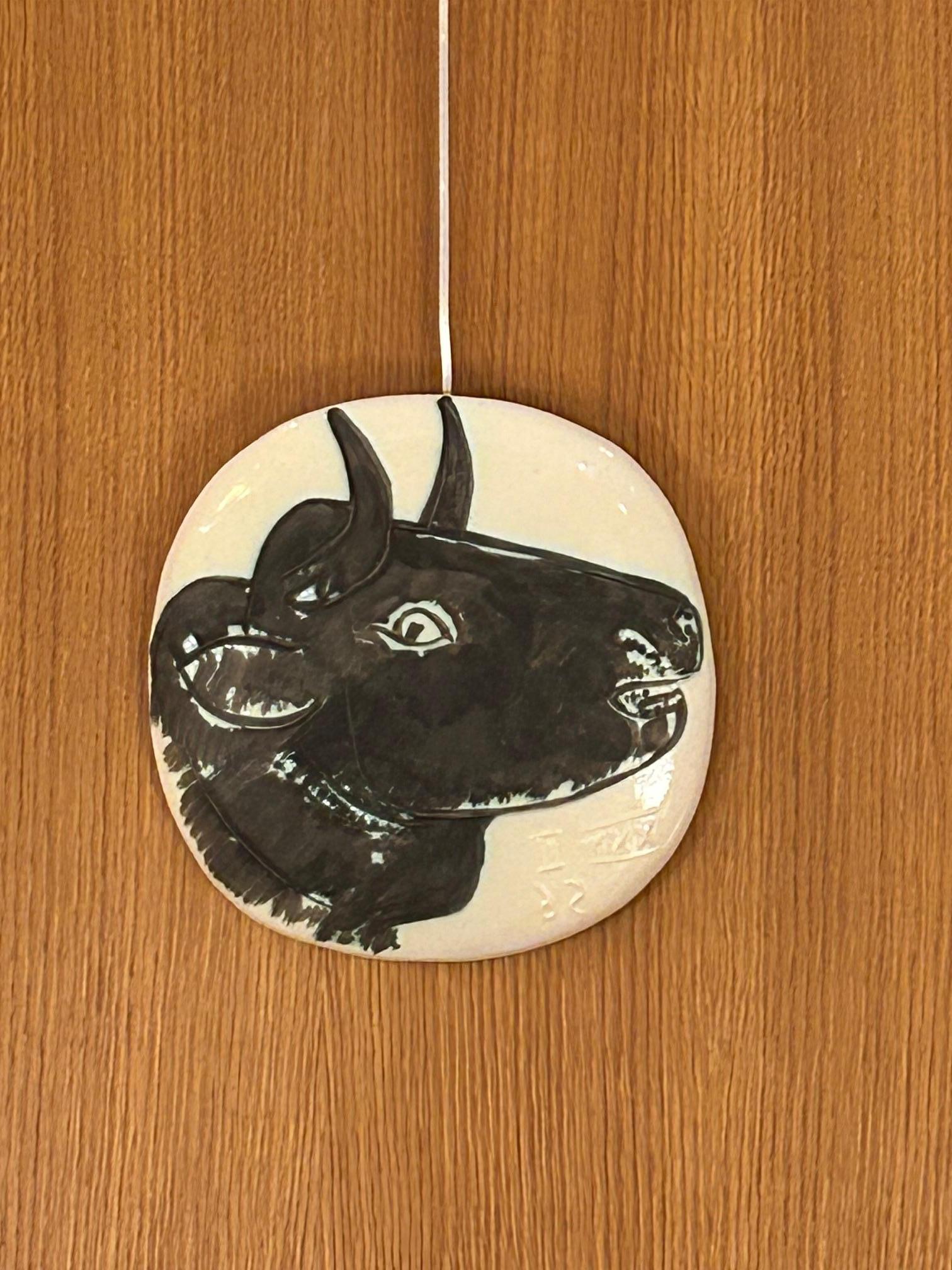 Keramikteller Madoura Picasso, limitierte Auflage 