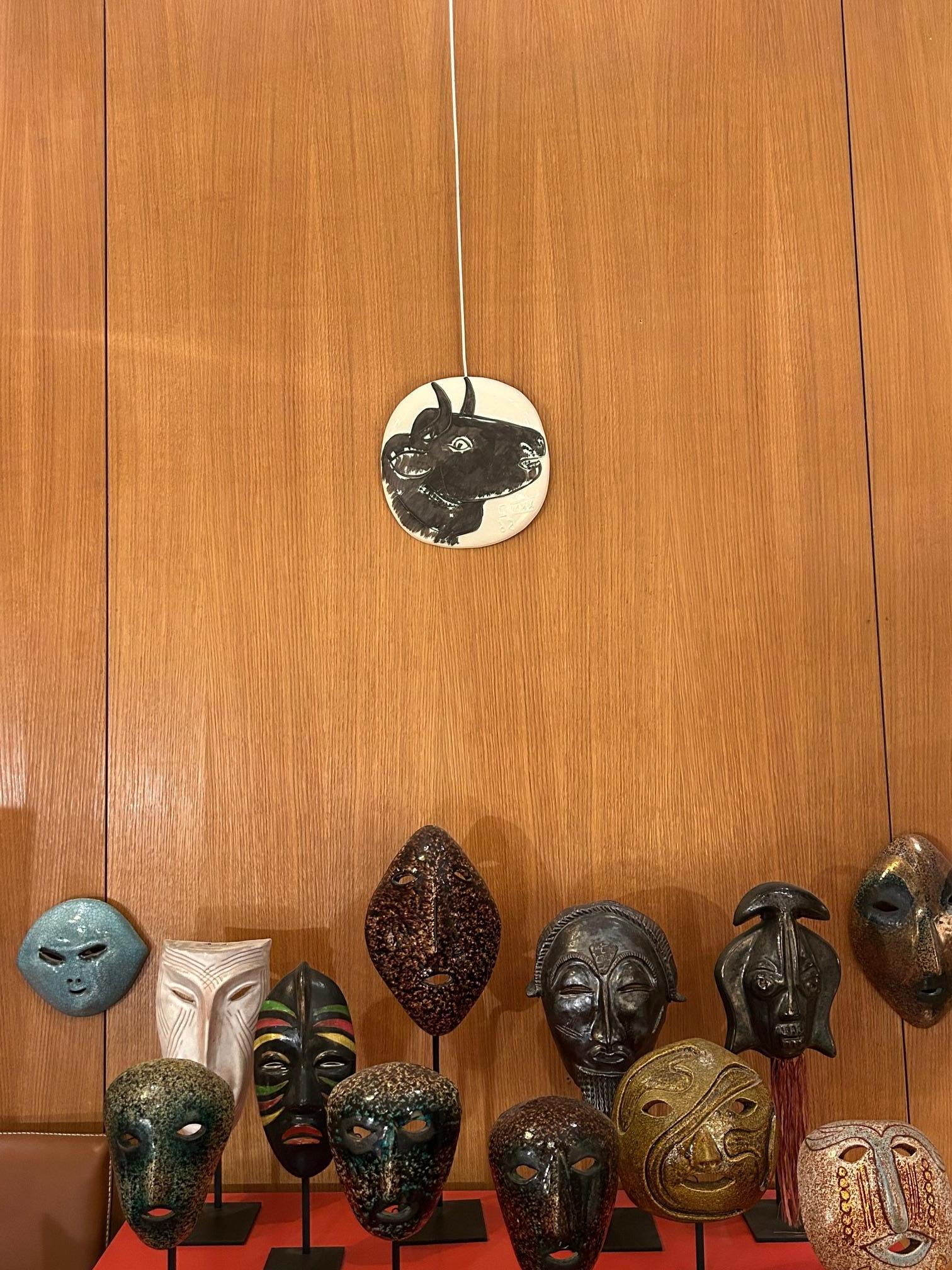 Keramikteller Madoura Picasso, limitierte Auflage 