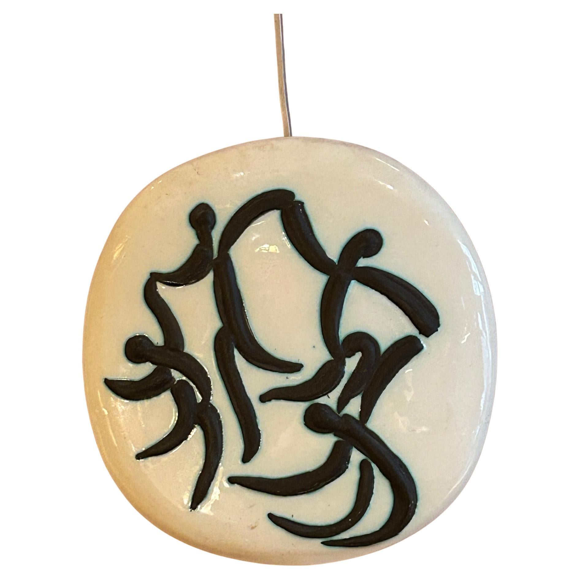 Ceramic Plate Madoura Picasso, limited edition "d'après Picasso", stamped