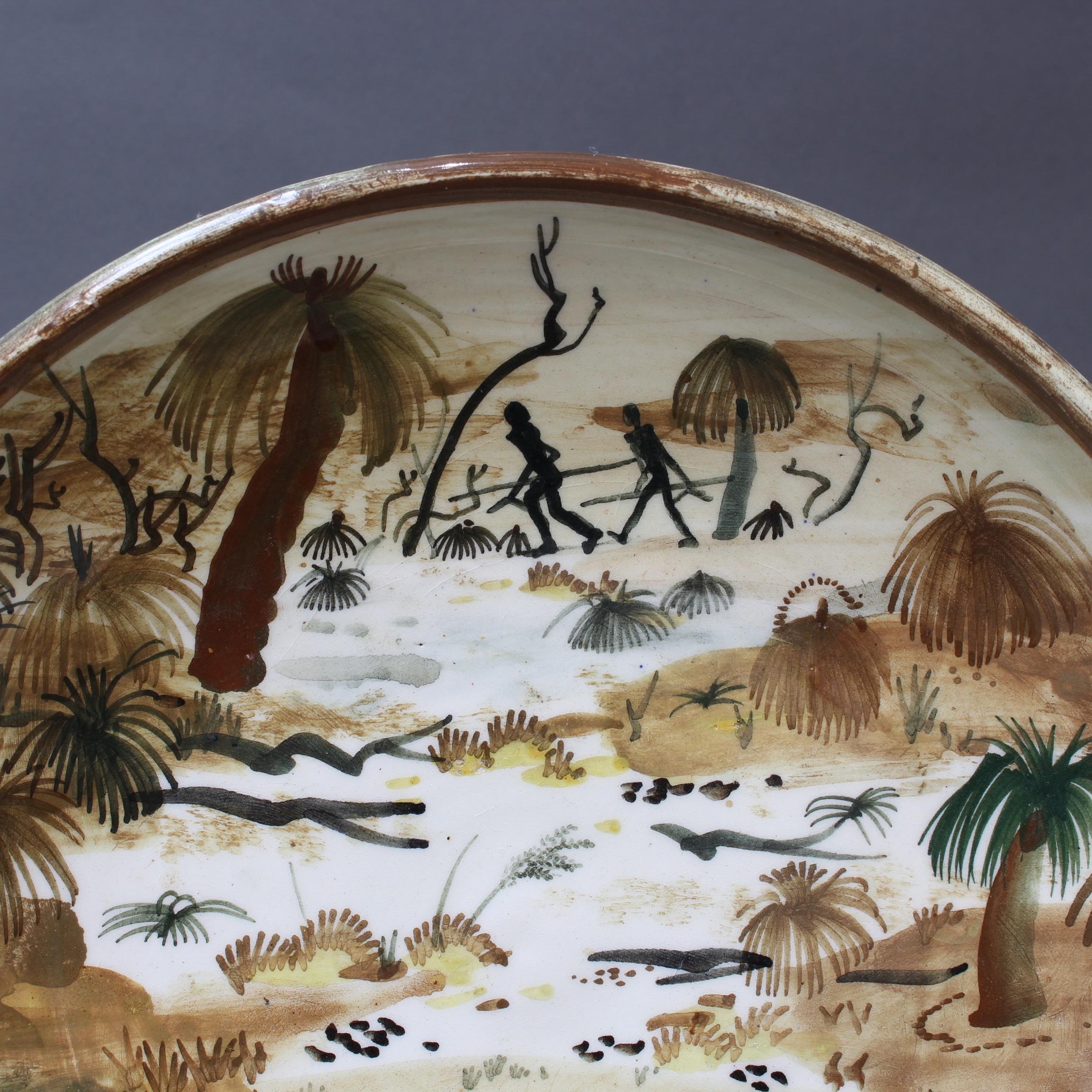 Ceramic Plate of Australian Bush by Neil Douglas for Arthur Merric Boyd 1