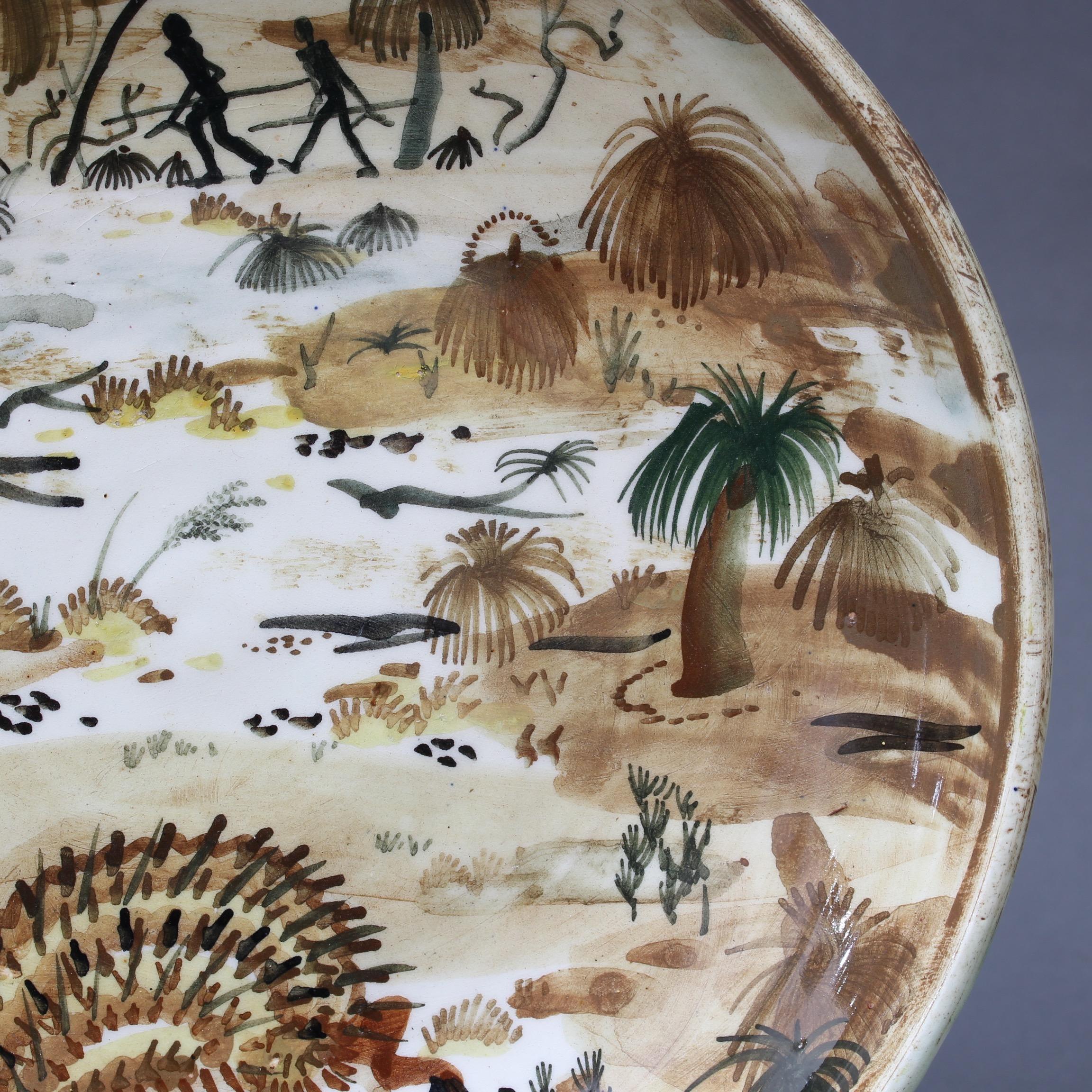 Ceramic Plate of Australian Bush by Neil Douglas for Arthur Merric Boyd 3