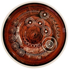 Ceramic Plate 'Sarek', Design Olle Alberius for Rörstrand
