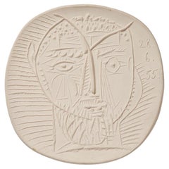 Assiette en céramique « Visage de faune » de Pablo Picasso