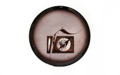 Ceramic Plates by French Surrealist Artist Pierre Saint-Paul, 1960's