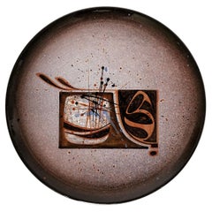 Ceramic Plates by French Surrealist Artist Pierre Saint-Paul, 1960's