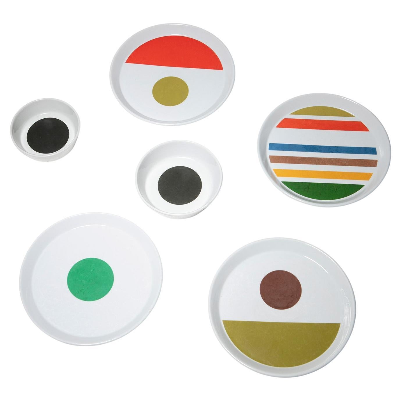 Ceramic Plates by Gio Ponti for Ceramica Franco Pozzi, Italy, 1960s