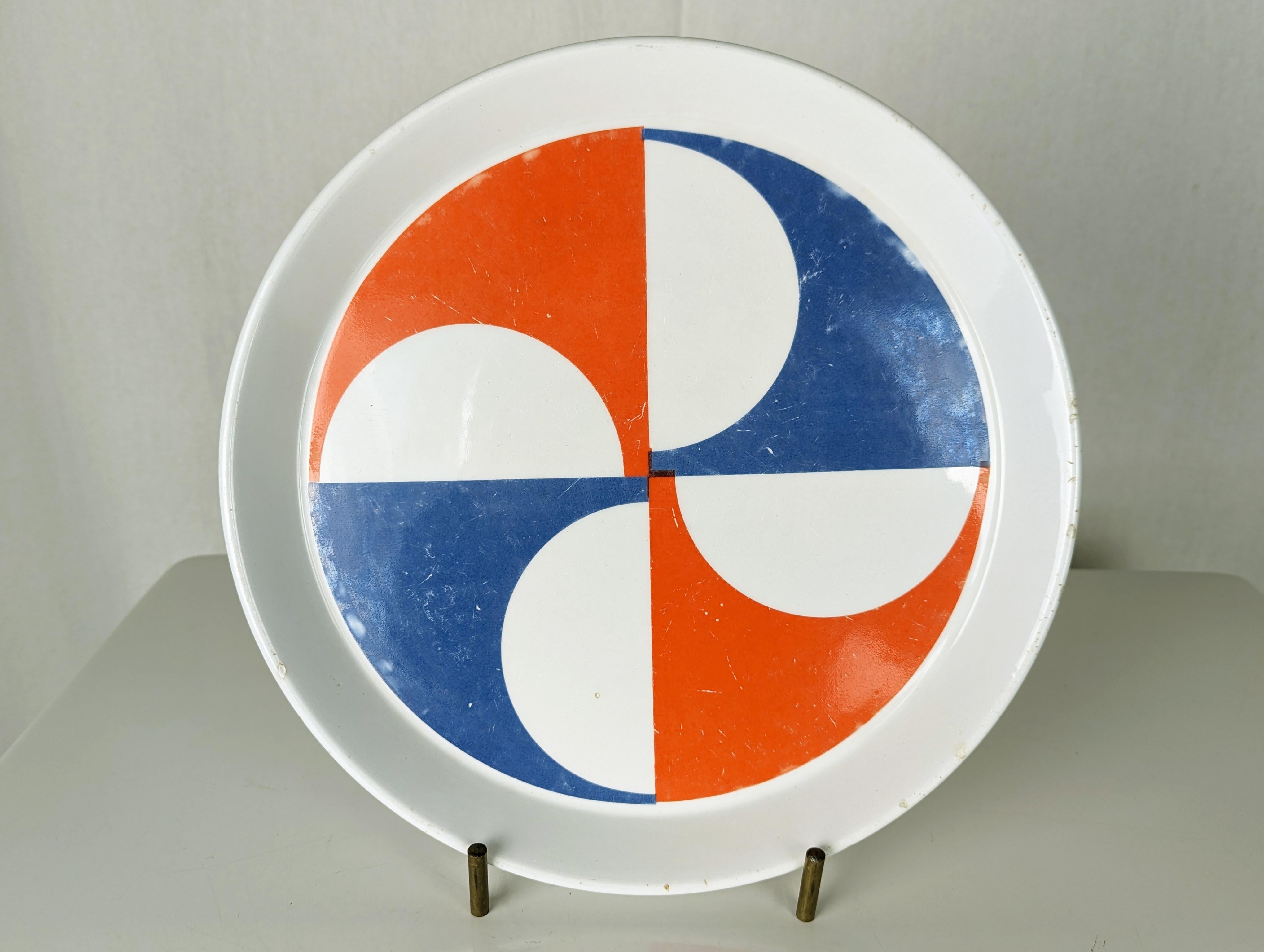 Ceramic Plates by Gio Ponti for Franco Pozzi, 1960s, Set of 2 For Sale 2