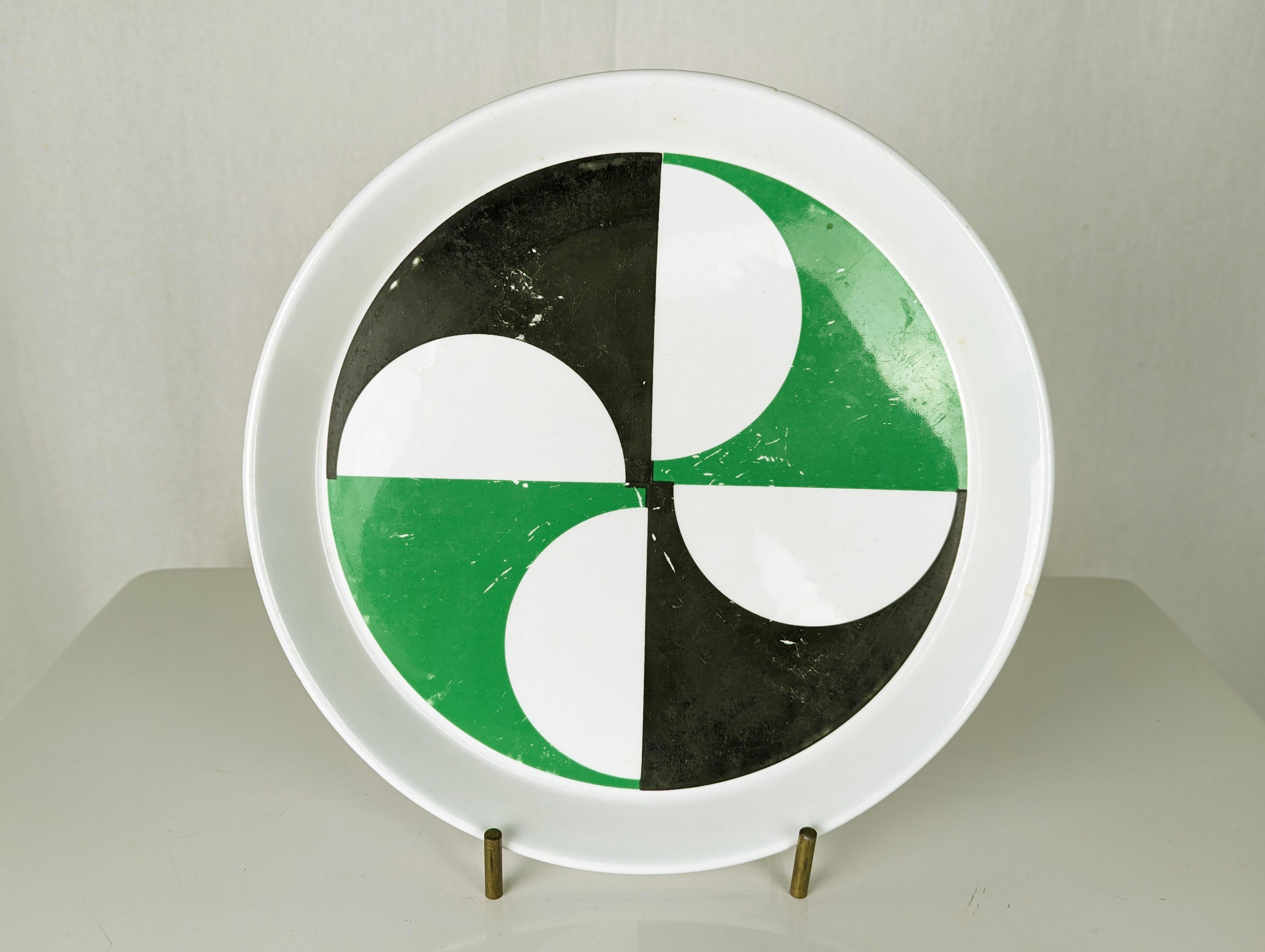 Ceramic Plates by Gio Ponti for Franco Pozzi, 1960s, Set of 5 For Sale 12
