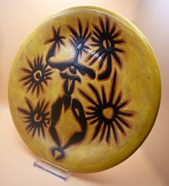 Keramikteller von Jean Lurçat, Sant-Viçens, Frankreich, 1950er Jahre