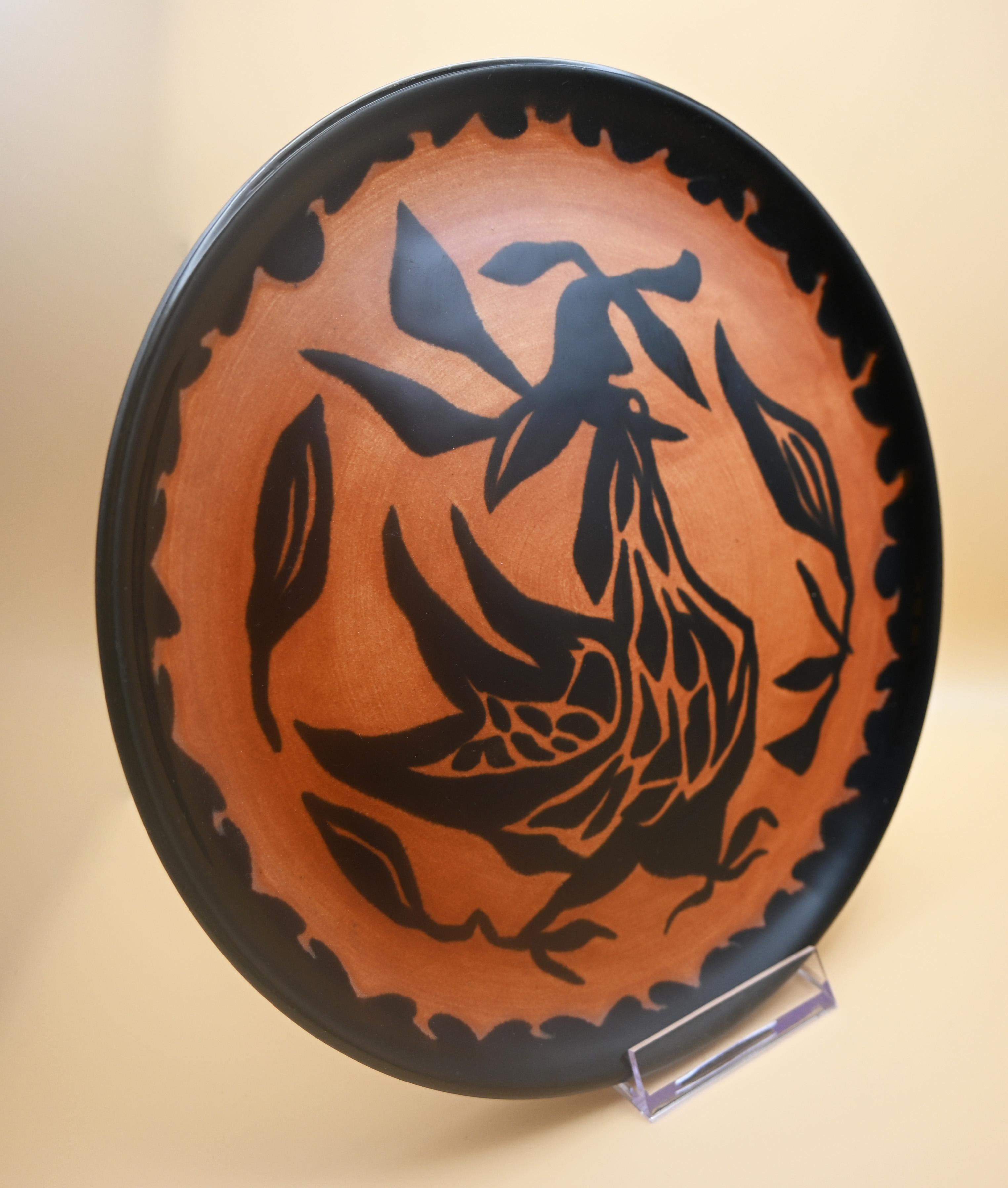 Platos de cerámica de Jean Lurçat, Sant-Viçens, Francia, años 50 Moderno en venta