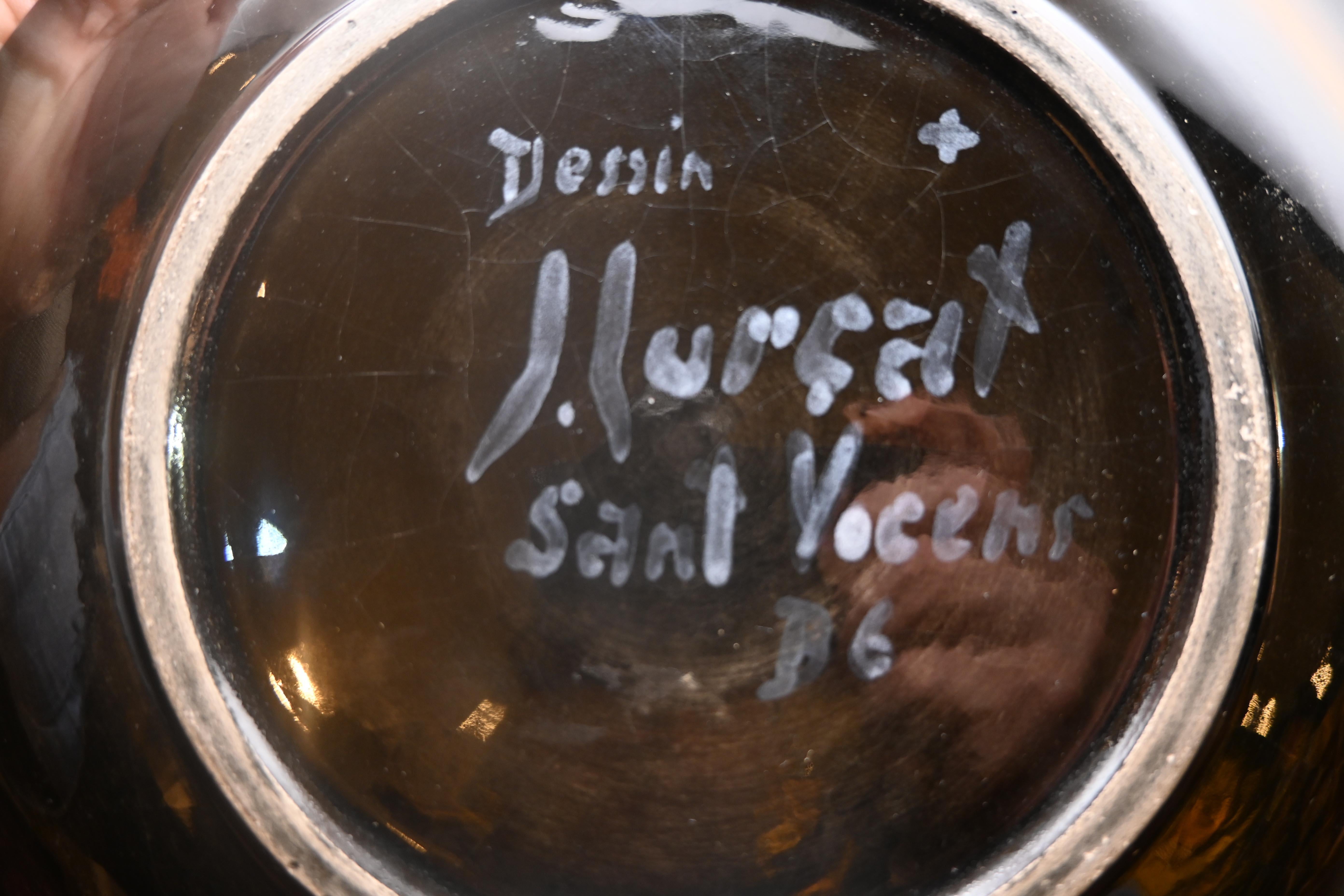 Platos de cerámica de Jean Lurçat, Sant-Viçens, Francia, años 50 en Excelente estado para la venta en Paris, FR