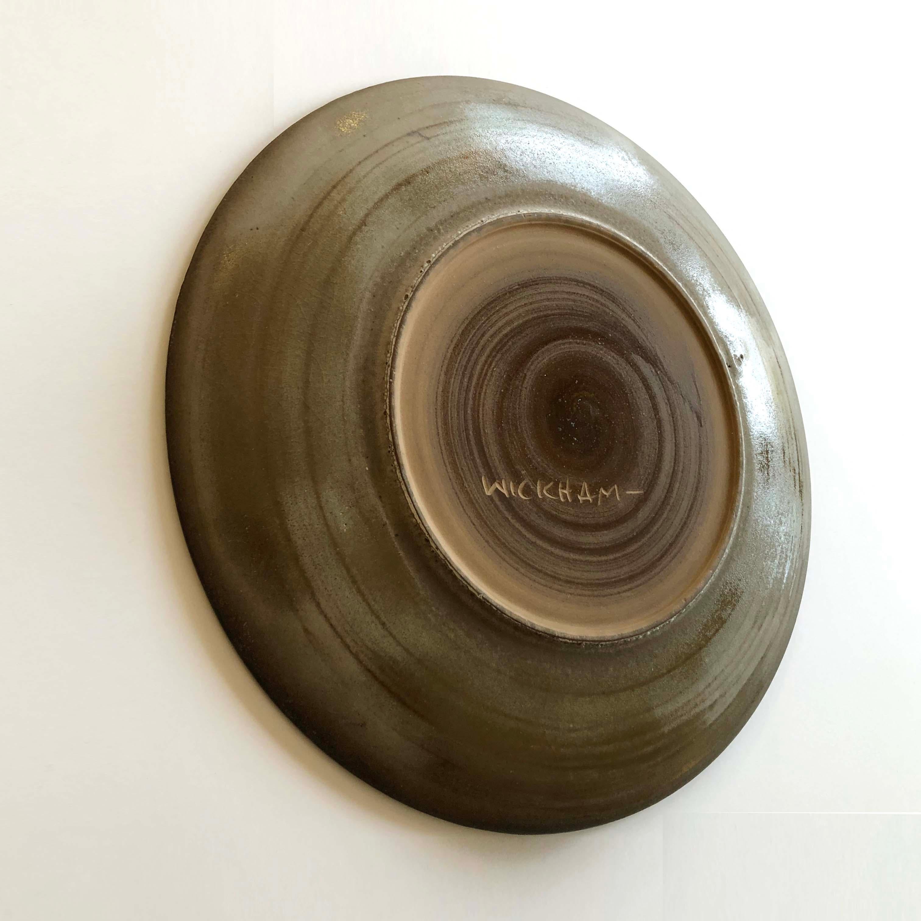 Ceramic Platter by Nancy Wickham Boyd For Sale 3