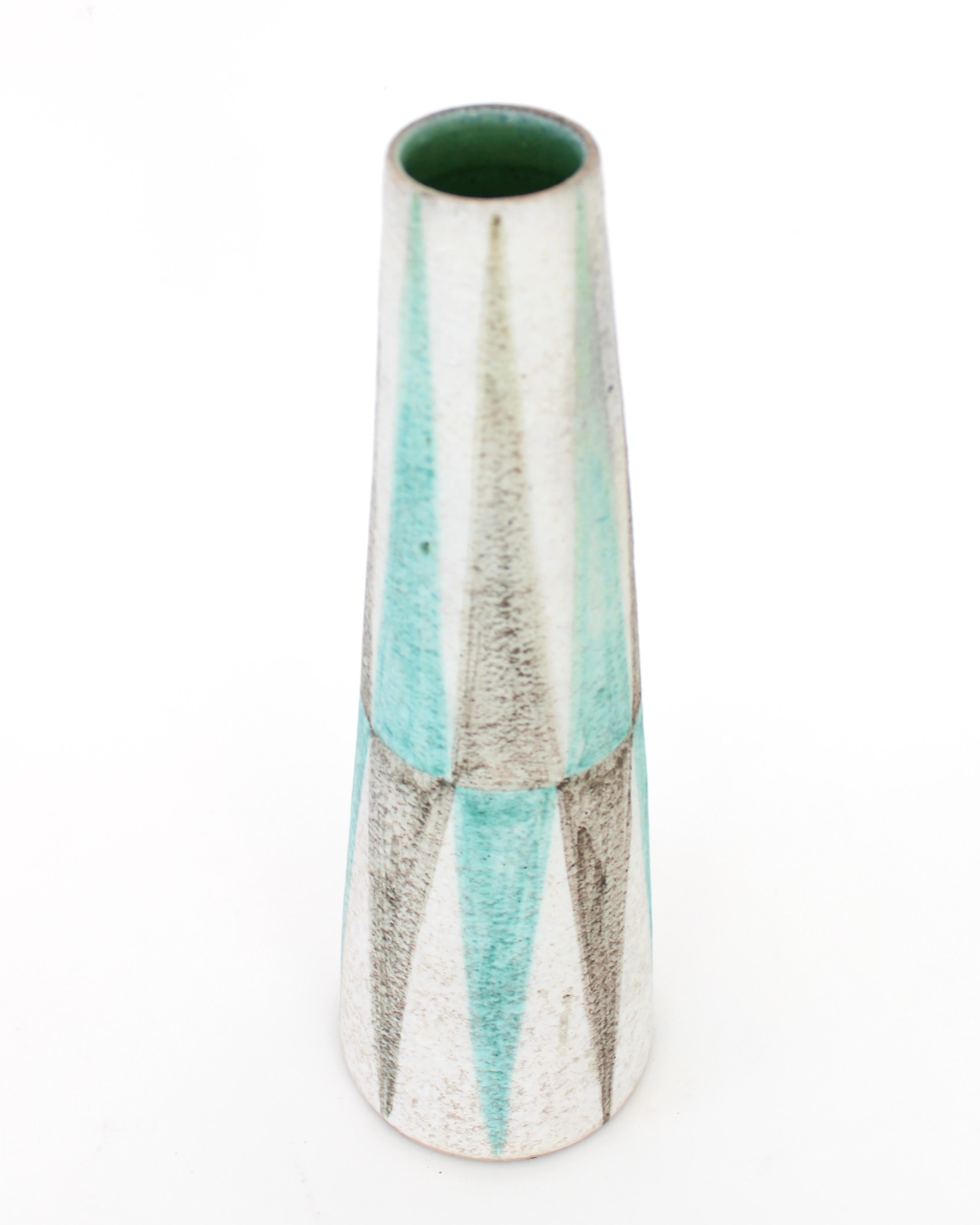 Vase en céramique polychrome Italie Raymor attribué à Marcello Fantoni en vente 1