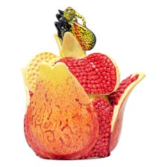 Ceramic Pomegranate  Jewelry Box  , hand made in South Africa