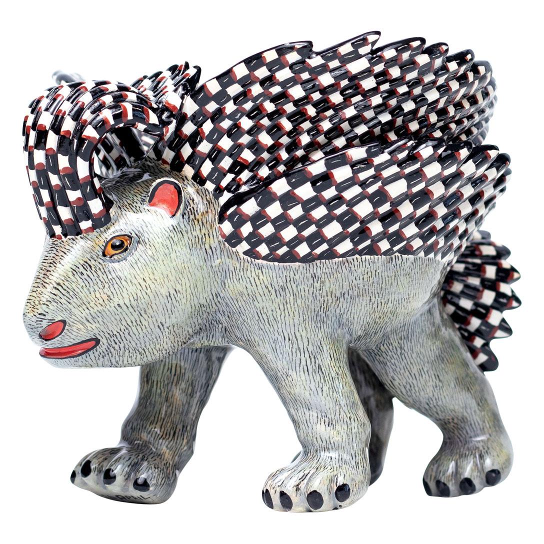 Ceramic  Porcupine  Peanut Bowl , hand made in South Africa 3
