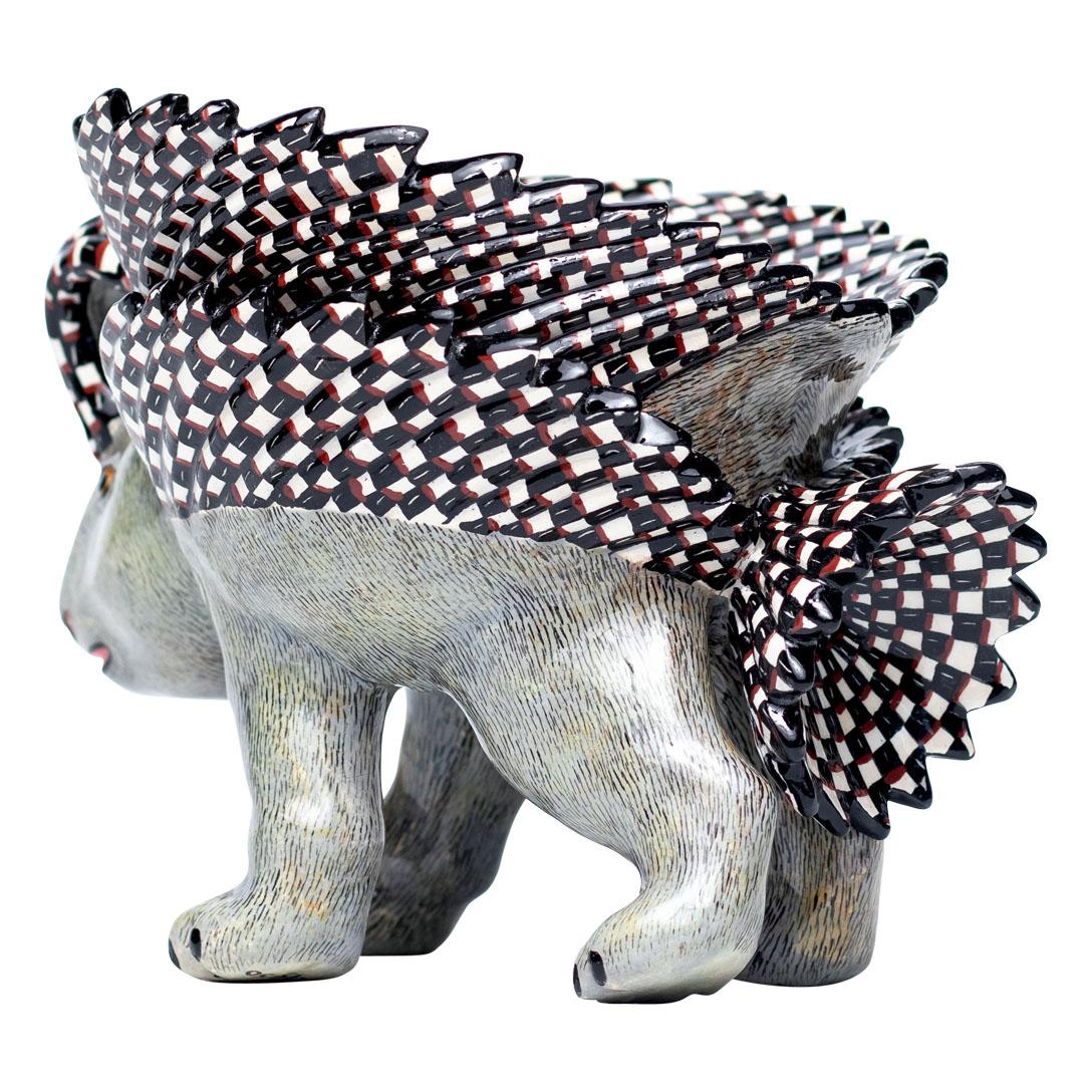 Ceramic  Porcupine  Peanut Bowl , hand made in South Africa 1