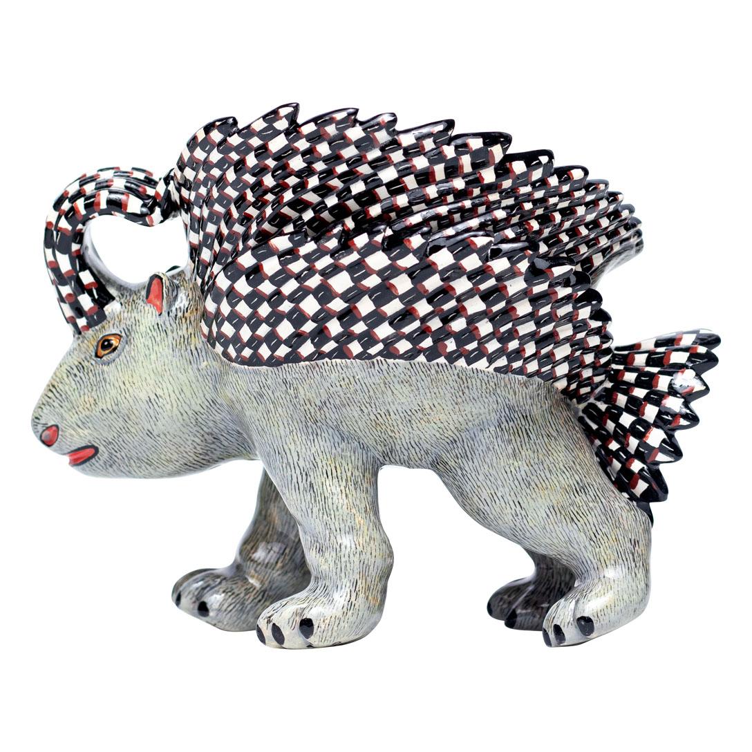 Ceramic  Porcupine  Peanut Bowl , hand made in South Africa 2