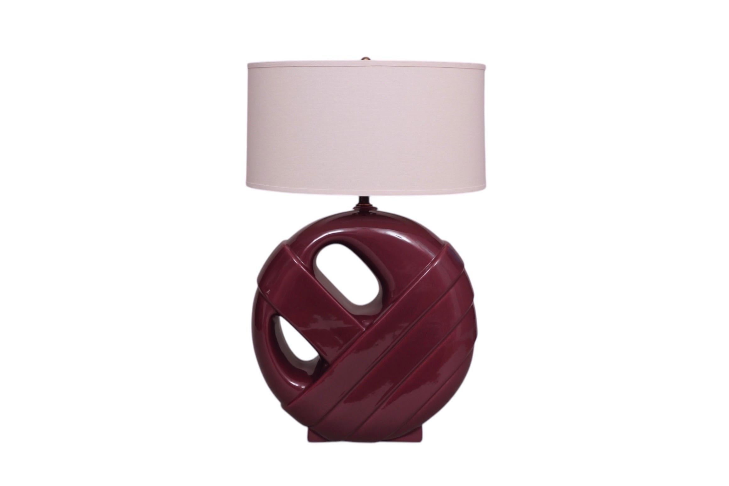 Céramique Lampe de table postmoderne en céramique en vente