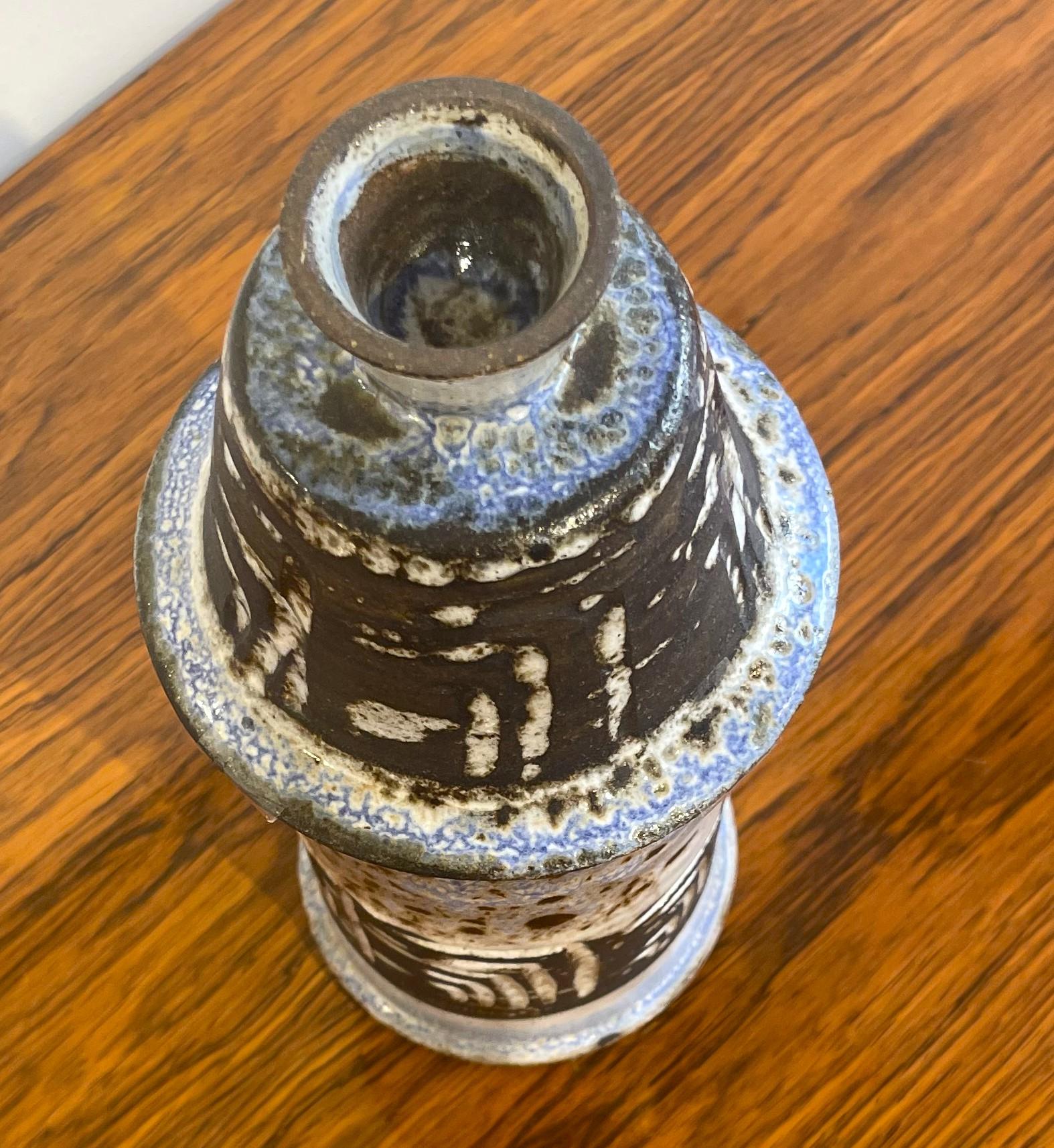 Metà XX secolo Vaso in ceramica di Albert Thiry, laboratorio Thiry - Vallauris, anni 60/70. in vendita
