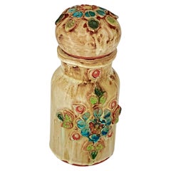 Ceramic Pot, or Bottle, Brown Color, France, circa 1960