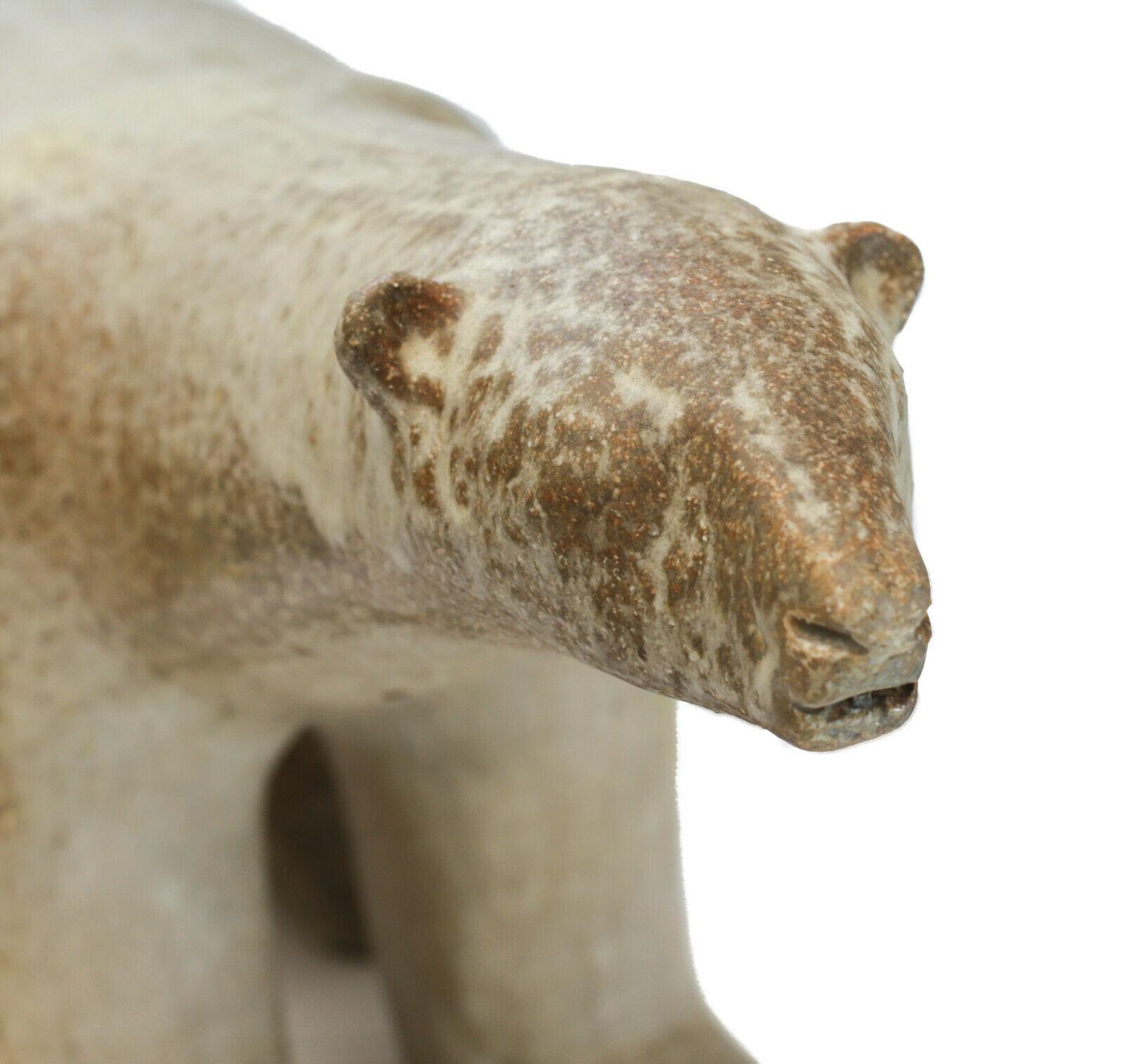 Ceramic Potter Polar Bear Sculpture by Loet Vanderveen For Sale 1