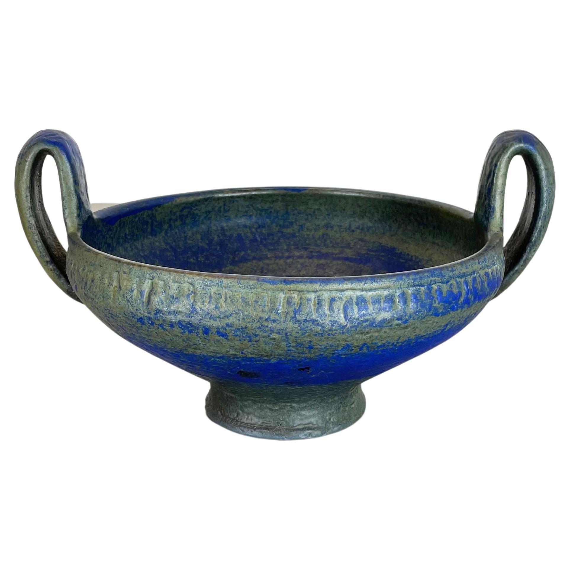 Ceramic Pottery "Amphore" Bowl  Shell by Karlsruher Majolika, Germany, 1950s