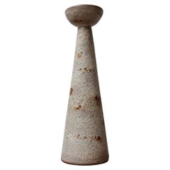 Ceramic Pottery Mid-Century Belgium Candlestick