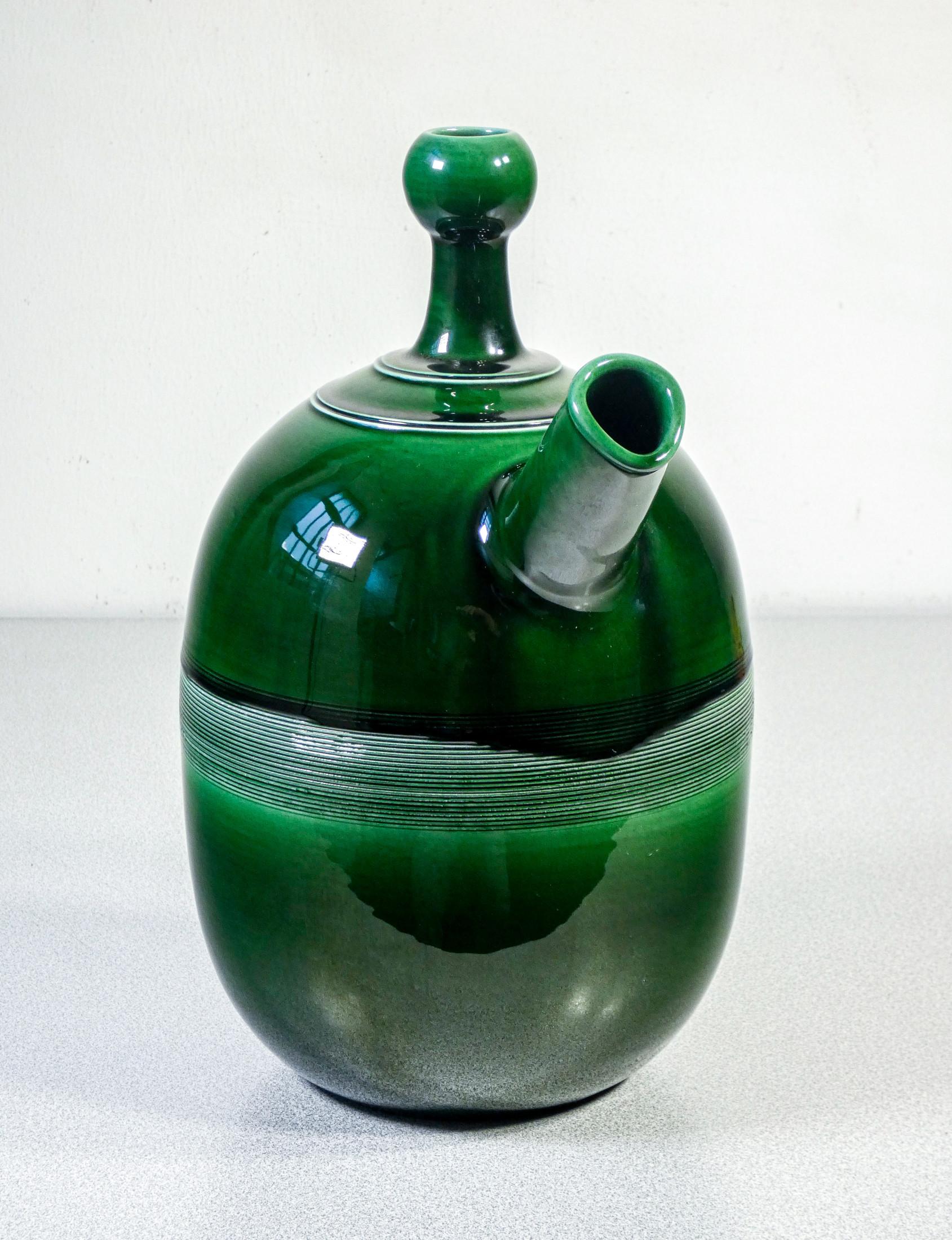 Ceramic Pourer, Design Ambrogio Pozzi for Ceramica Franco Pozzi, Italy, 1970s In Good Condition In Torino, IT