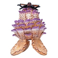 Portagioie Protea in ceramica  , realizzato a mano in Sudafrica