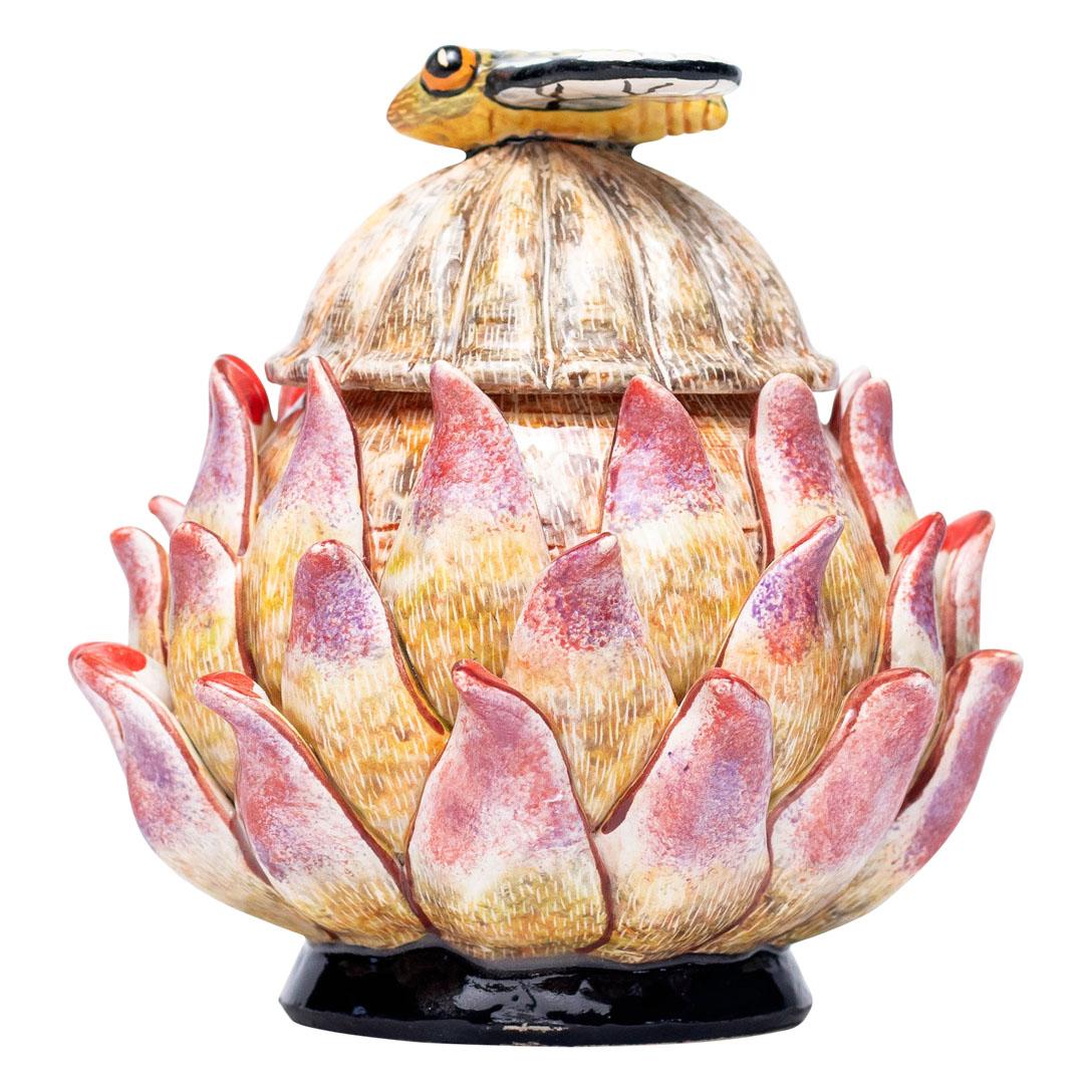 Ceramic Protea Jewelry Box  , hand made in South Africa 1