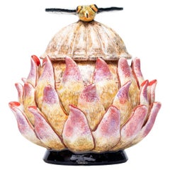 Ceramic Protea Jewelry Box  , hand made in South Africa