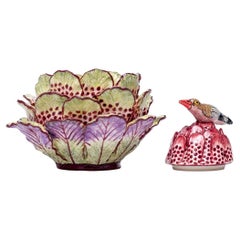 Ceramic Protea Jewelry Box  , hand made in South Africa