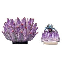 Ceramic Protea Jewelry Box  , hand made in South Africa