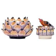 Ceramic Protea Jewelry Box , hand made in South Africa