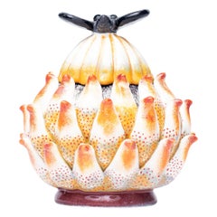 Keramik-Schmuckkästchen für Protea-Pflanzen  , handgefertigt in Südafrika