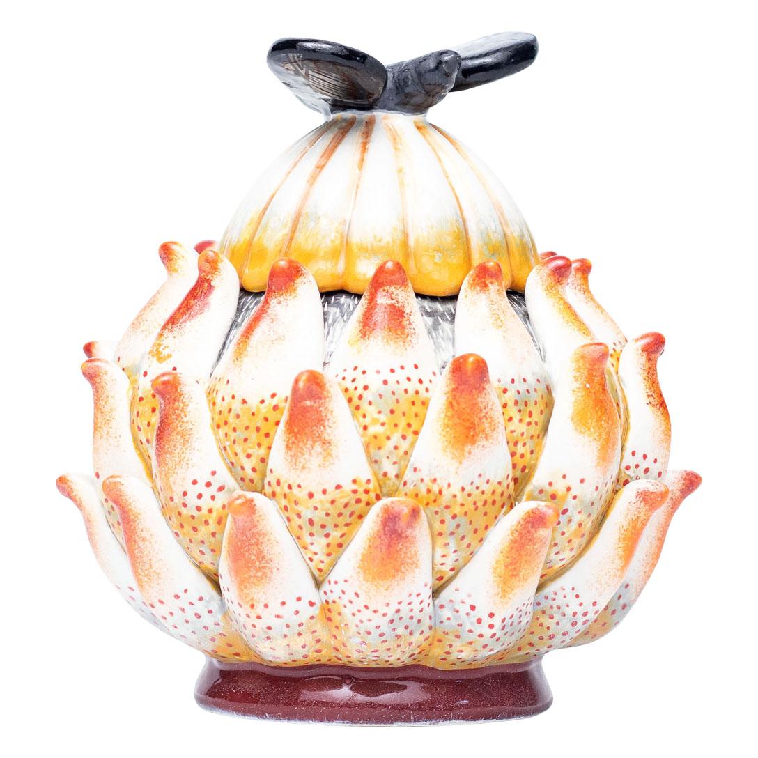 South African Ceramic Protea Plant Jewelry Box  , hand made in South Africa For Sale