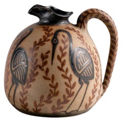 Ceramic Pticher by Etienne Vilotte for Ciboure Pottery, France, circa 1945