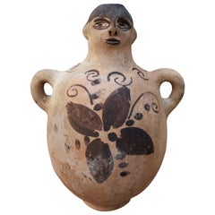 Vintage Ceramic Pulque Canteen from Mexico