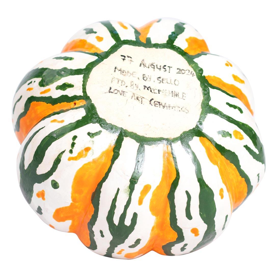 Modern Ceramic Pumpkin , hand made in South Africa For Sale