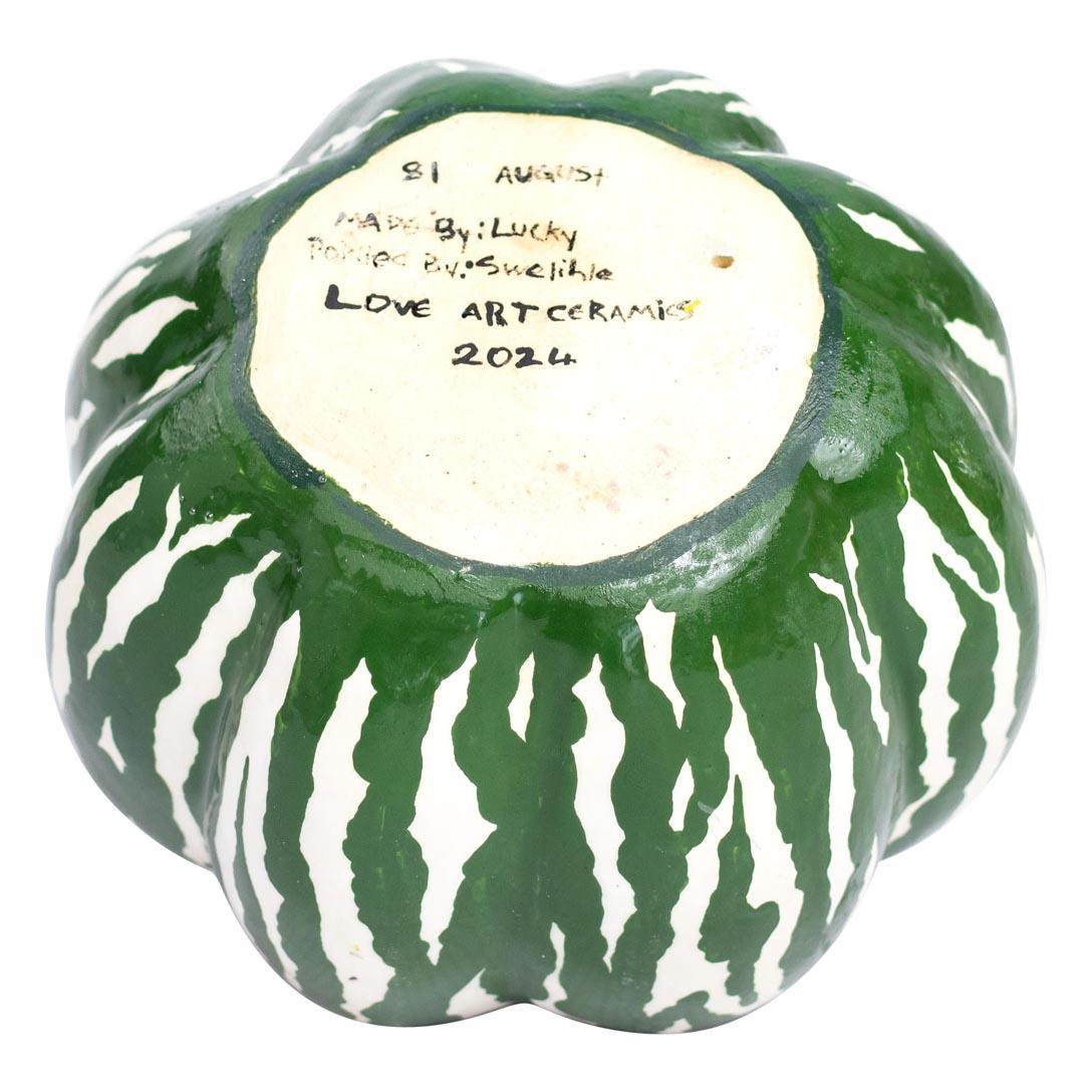 Moderno Zucca in ceramica, realizzata a mano in Sudafrica in vendita
