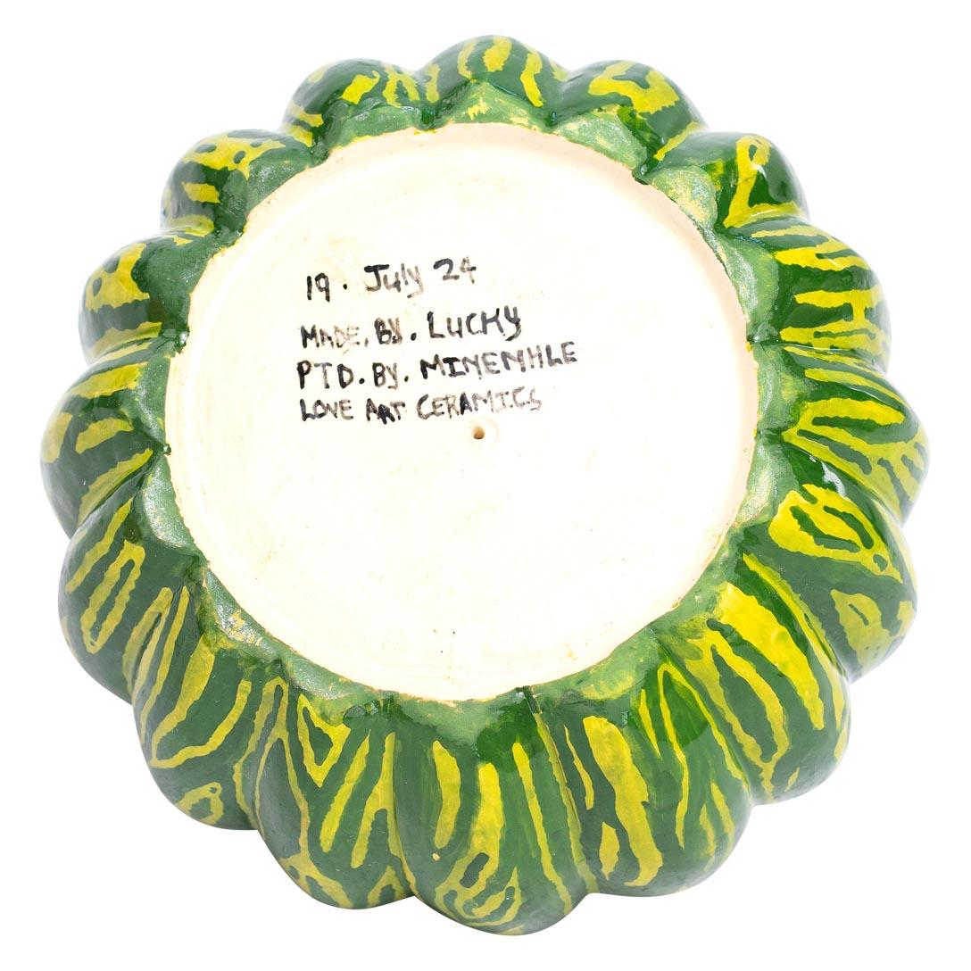 Fired Ceramic Pumpkin , hand made in South Africa For Sale