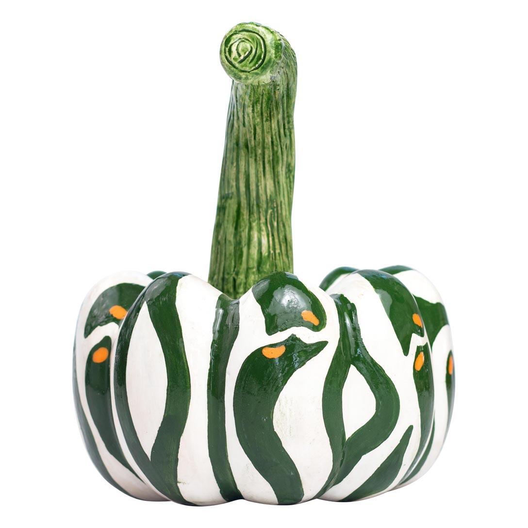 Ceramic Pumpkin , hand made in South Africa In New Condition For Sale In North Miami, FL