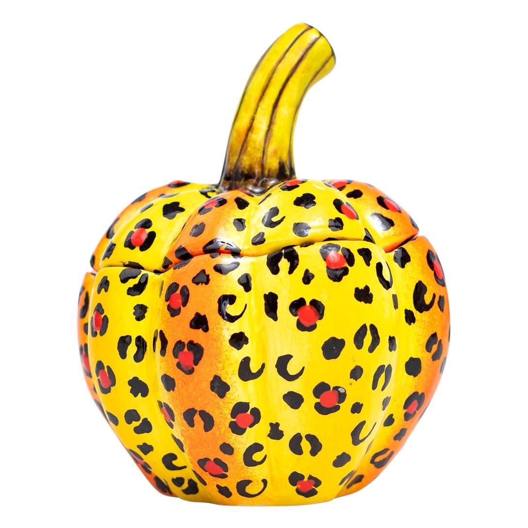 Modern Ceramic Pumpkin Jewelry Box  , hand made in South Africa For Sale