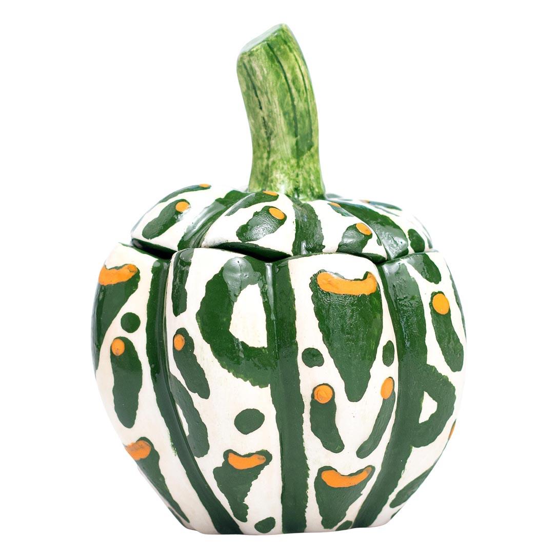 South African Ceramic Pumpkin Jewelry Box  , hand made in South Africa For Sale