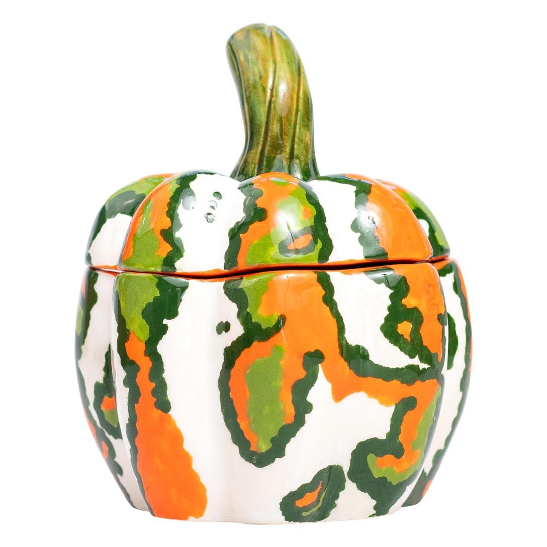 Hand-Painted Ceramic Pumpkin Jewelry Box  , hand made in South Africa