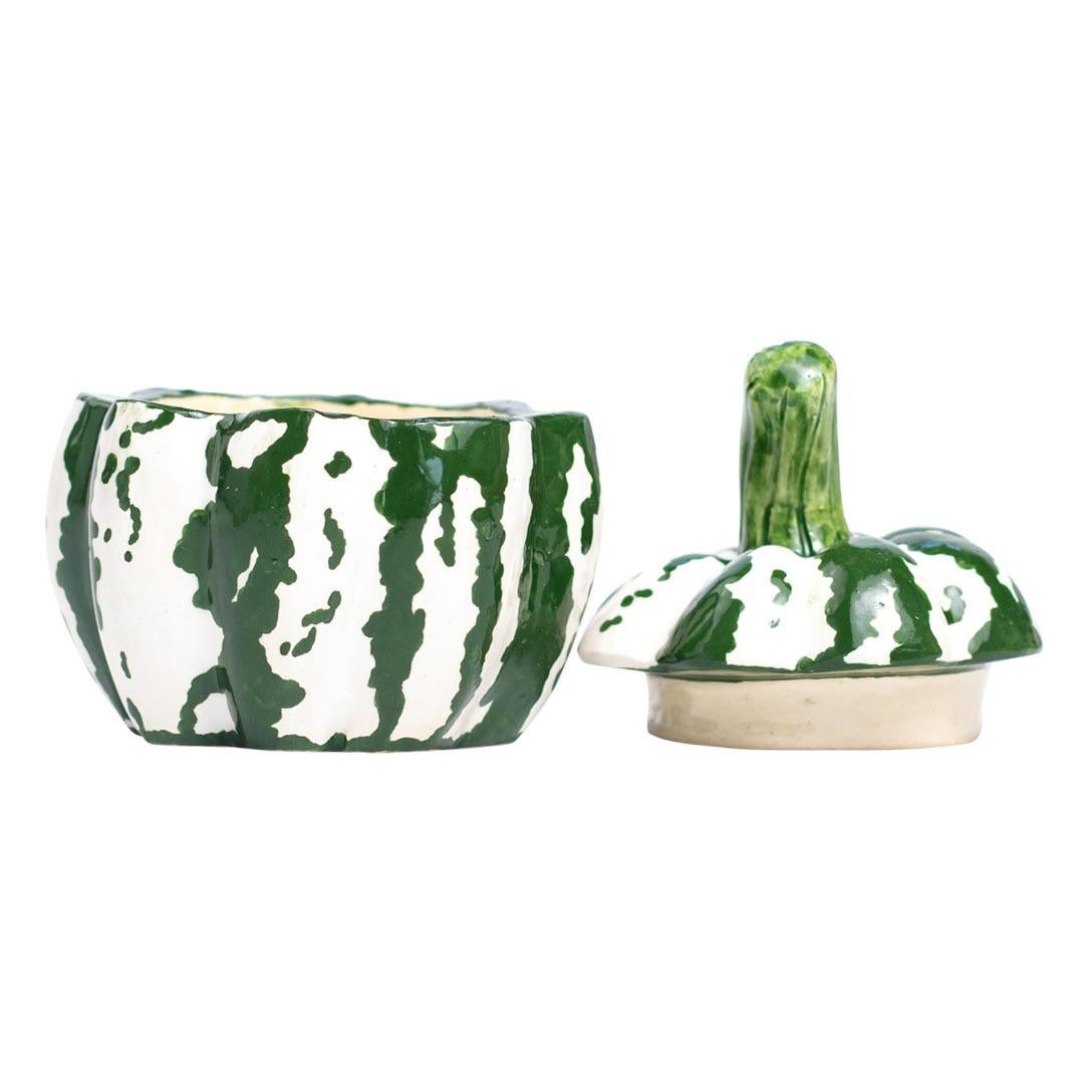 Fired Ceramic Pumpkin Jewelry Box  , hand made in South Africa For Sale