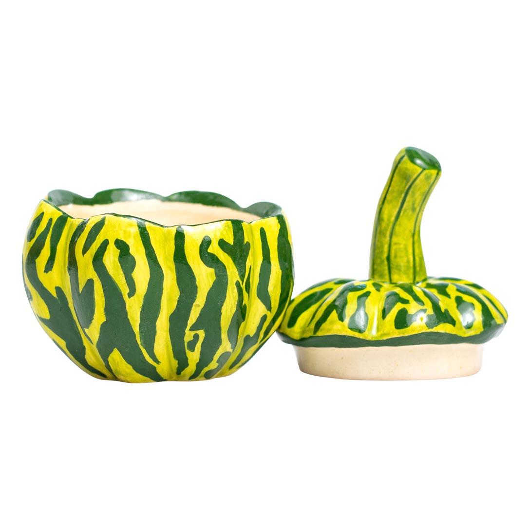 Ceramic Pumpkin Jewelry Box  , hand made in South Africa In Excellent Condition For Sale In North Miami, FL